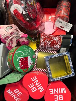 WHOLE CONTAINER OF TINS + BOXES