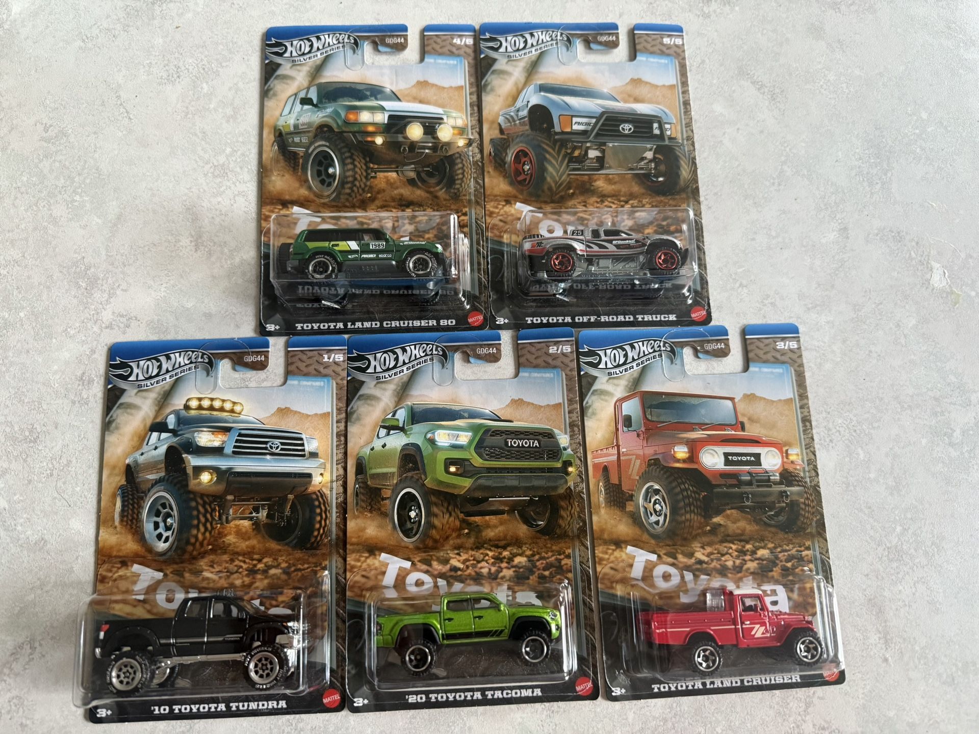 2025 Hot Wheels Silver Series Toyota Trucks
