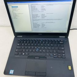 Dell Latitude E7470 Intel i7-6600U 2.60GHz, 16GB RAM 512 SSD Win 11