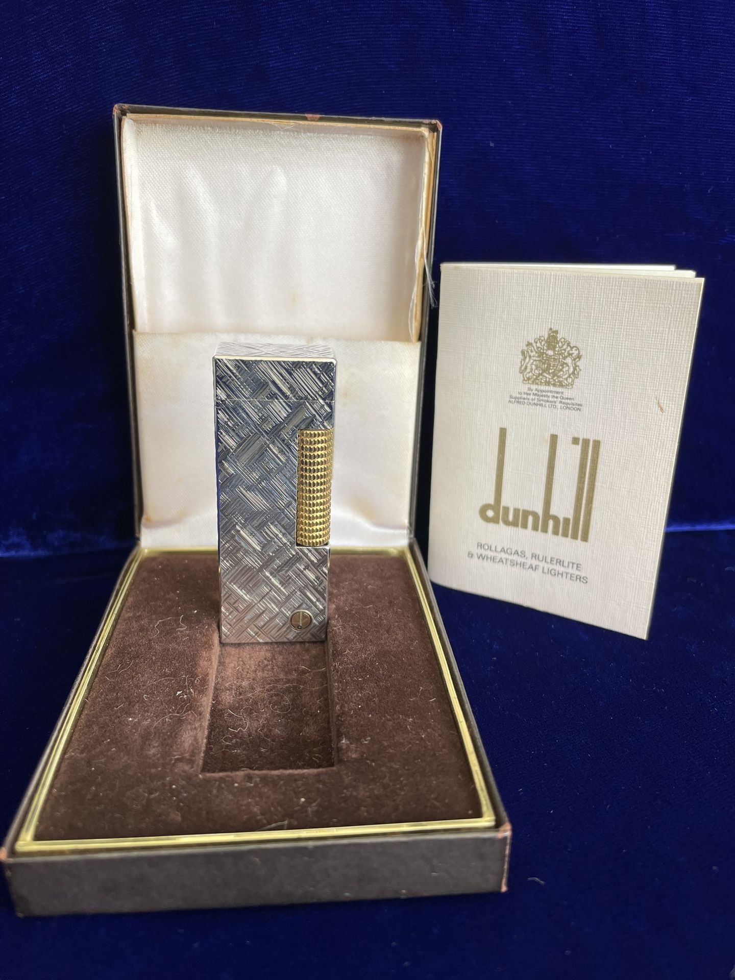 Vintage Silver Florentine Dunhill Lighter Super Mint Condition Works 1 Year Warranty 