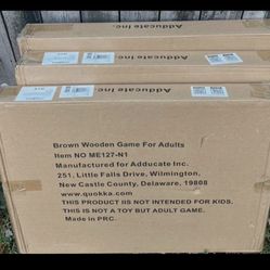 Adducate Inc. Brown Wooden Adult Game ME127-N1