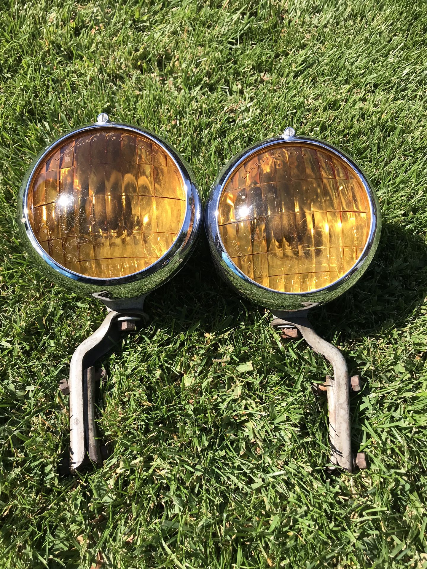 1937 Lorraine Fog Lights Appleton Electric Co Chevy Chevrolet GM Vintage Accessories