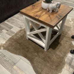 New End Table Rustic Style 
