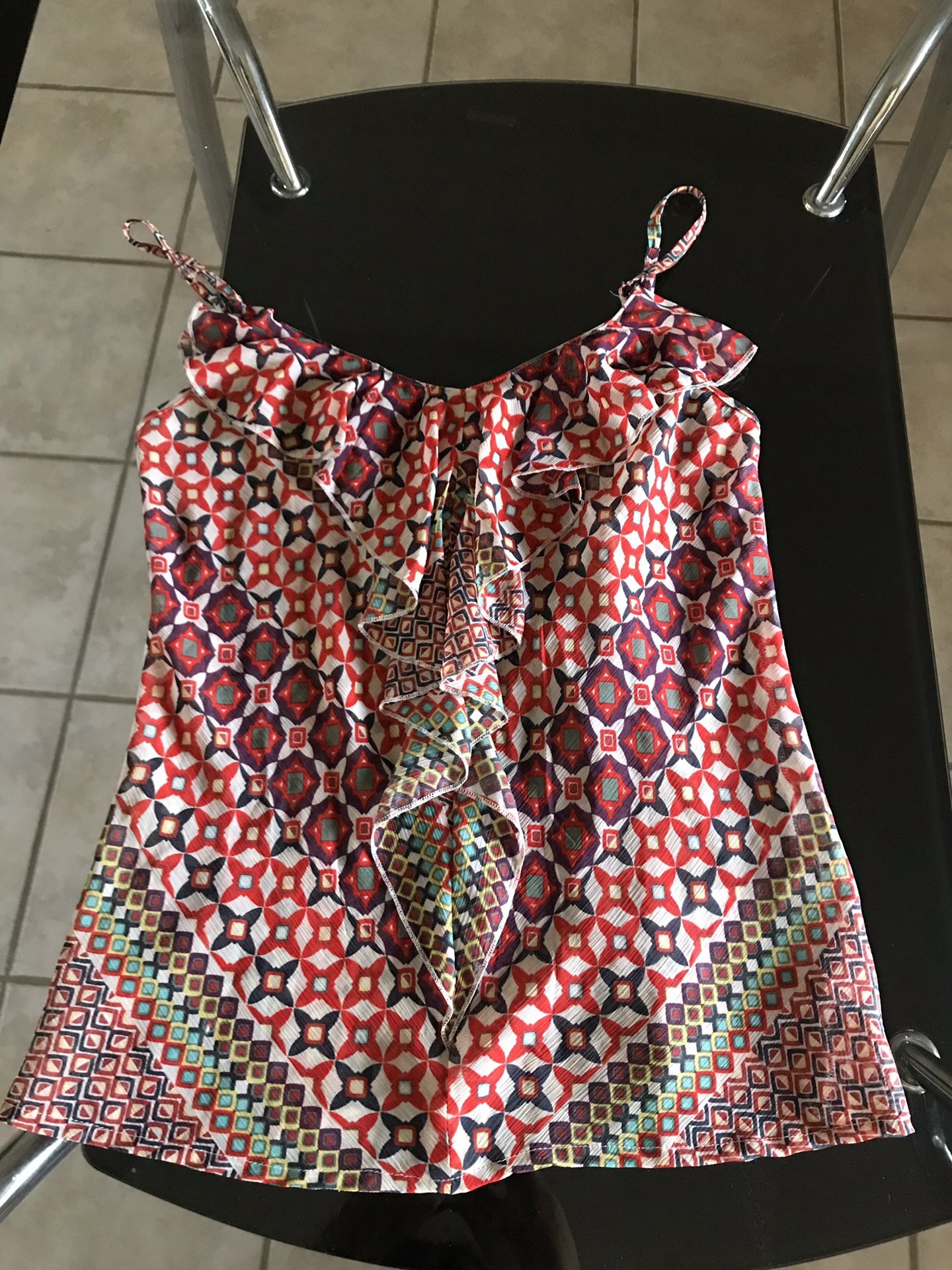Guess Los Angeles Women’s Shirt With Folds In Front Size S Multicolor