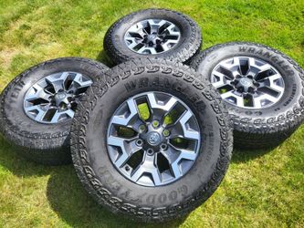 Set of 4 OEM Toyota Tacoma TRD- off road wheels and tires