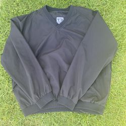 Black Windbreaker Size Large 