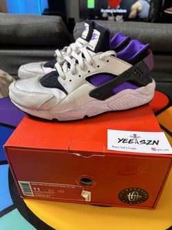 Nike Huarache Size 11 Used Purple White 