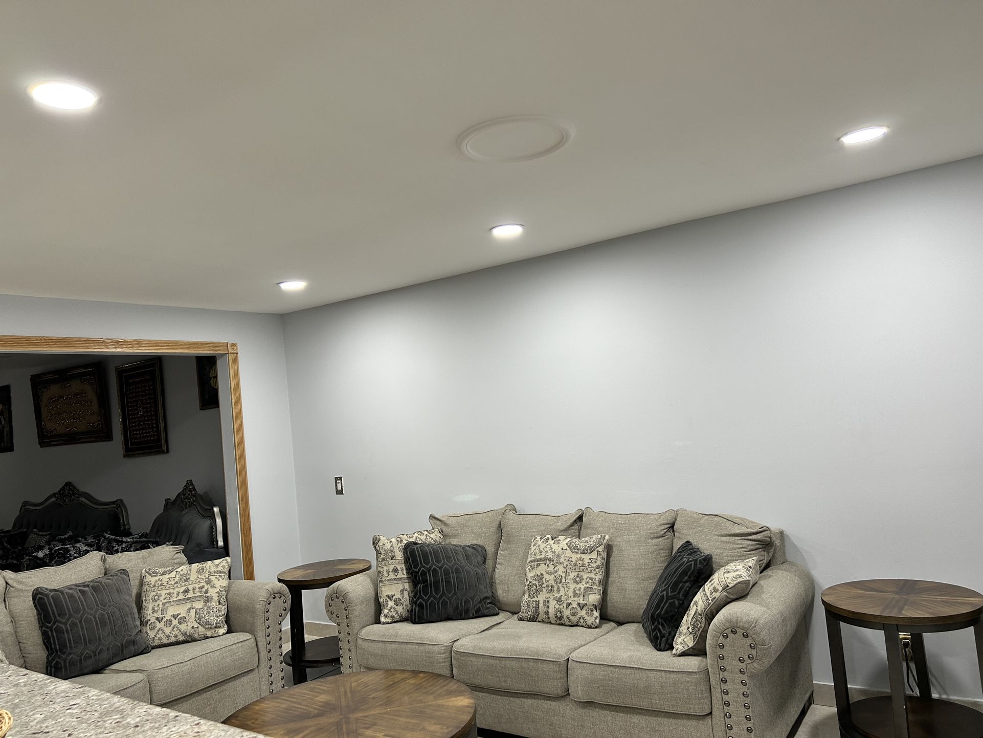 Sofa And Love Seat With 3 Tables