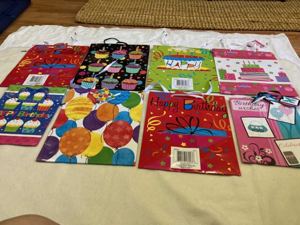 Brand New Birthday Gift Bags .50 Cent Each
