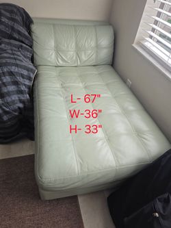 Chaise lounge chair mint green