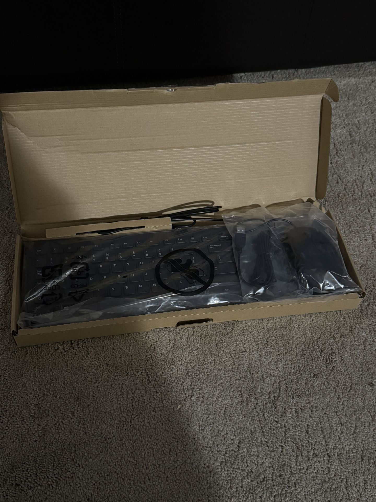 KB113P USB Wired Slim Black Quiet Computer Keyboard For Desktop and Notebook Systems