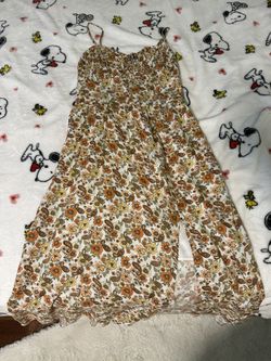 Hollister Long Floral Slit Dress