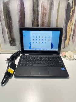 Touchscreen Dell Latitude 3190 2-in-1 Laptop 12” Intel 128GB SSD 4GB RAM Windows 11 w/ Charger - $89