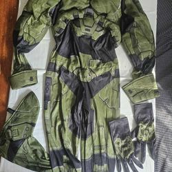 Halo Master Chief Deluxe Costume Halloween Size M  (7-8)