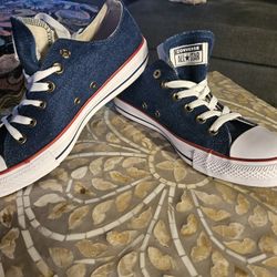 Converse Low Top Shoes Women 8 New Blue 