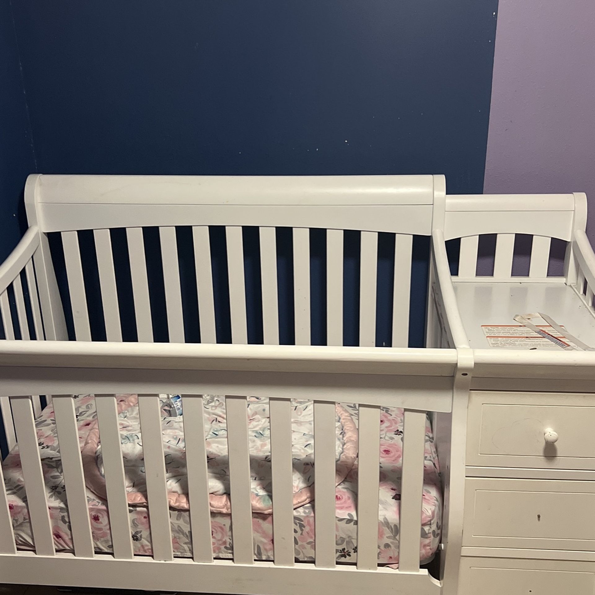 Crib And Changing Table