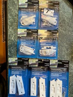 Brand new!  4 vinyl window sash locks & 3 vinyl window tilt latch