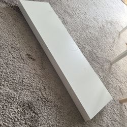 Large White Floating Shelf