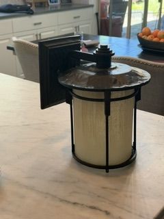 Outdoor light fixtures-still in box-quantity of 4