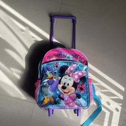 Small Minnie Rolling Backpack 