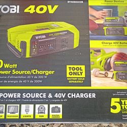 Ryobi 40V 300-Watt Power Source and Charger
