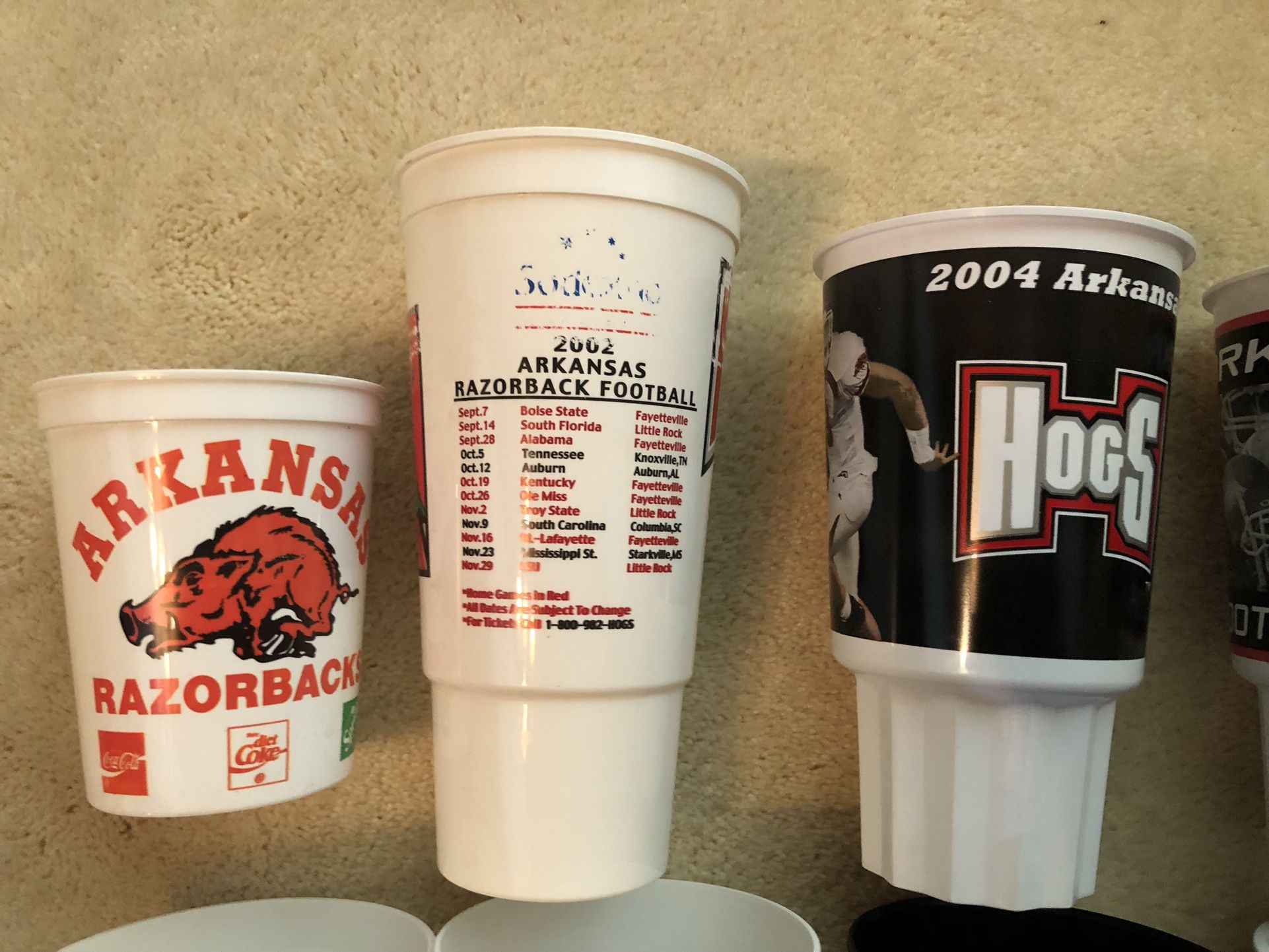 Arkansas Razorbacks Cups 