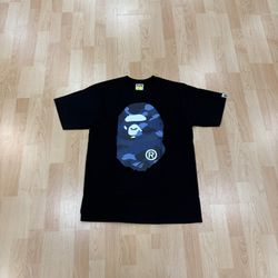 BAPE APE HEAD NAVY CAMO T-SHIRT