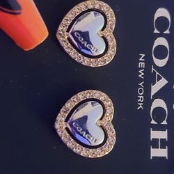 Coach Heart Earings