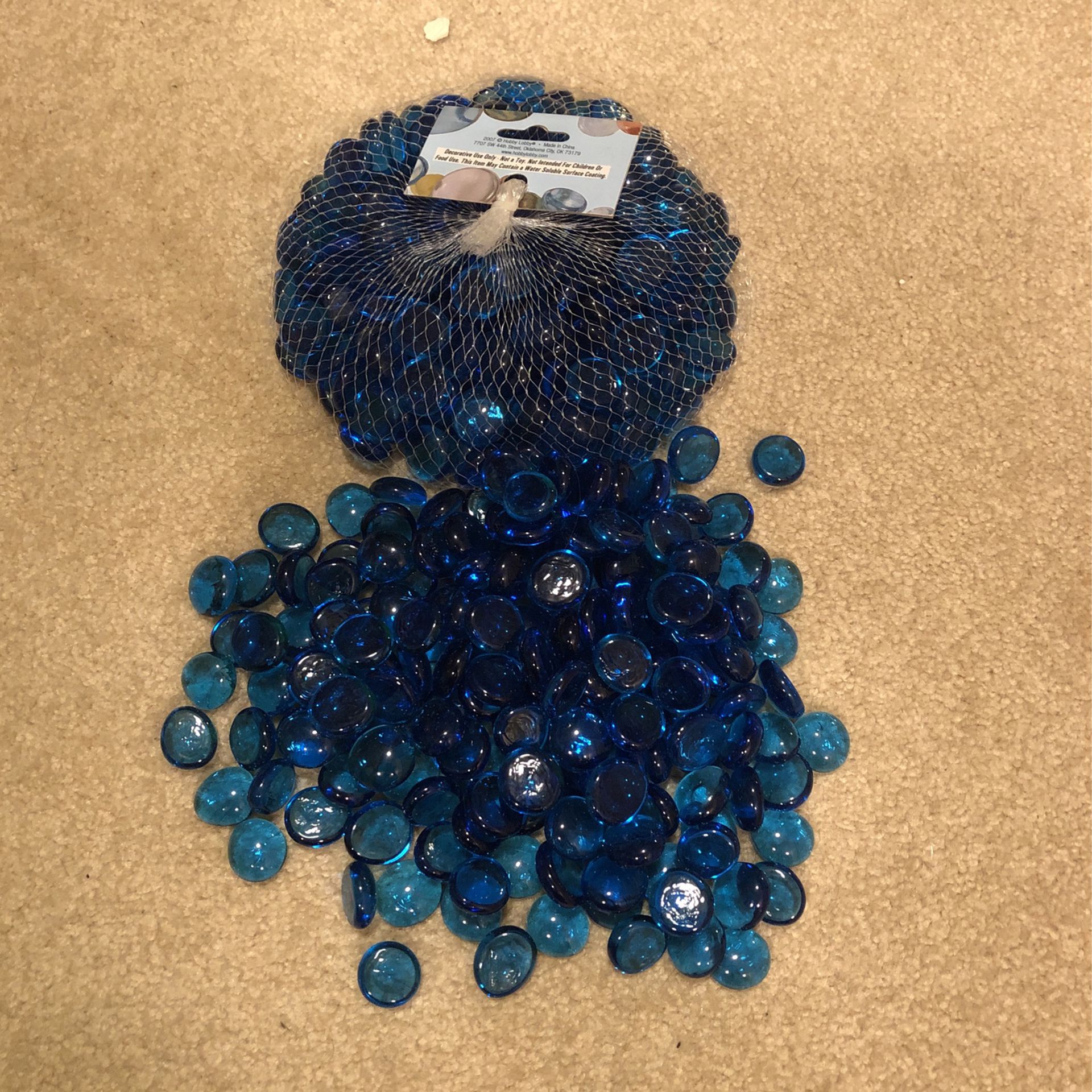 Lot of Blue Glass Beads