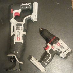 Porter And Cable 2 Speed Drill And Tiger Saw 20 V Charger Included It Just Needs A Battery 