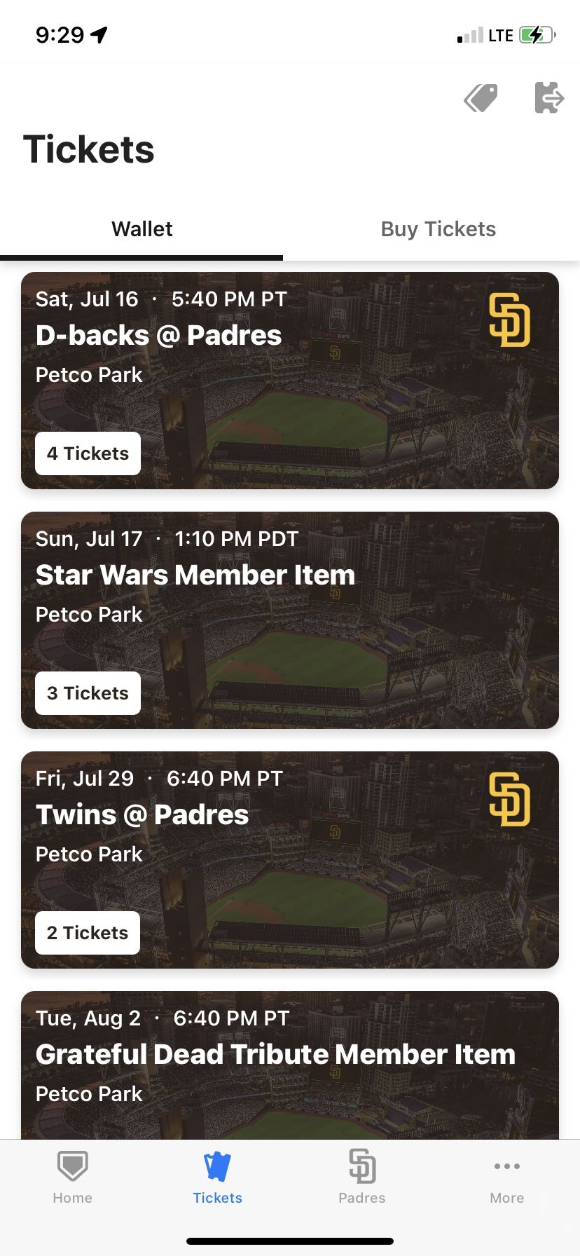 Pair Of Two Tickets San Diego Padres Star Wars Night Tonight Saturday Third Row Aisle Seats! 7/16/22