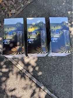 Outdoor Solar Lights - 3 boxes of 4 lights each