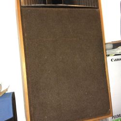 Two Old School Realistic Mach 1 Speakers Including Floor Stands