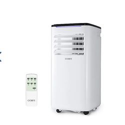 COBY Portable Air Conditioner 3-in-1 AC Unit, Dehumidifier & Fan, 9,000 BTU