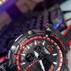 Casio G-Shock Aviation Style Watch – Black & Red – Excellent Condition