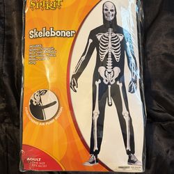 Adult skeleboner costume
