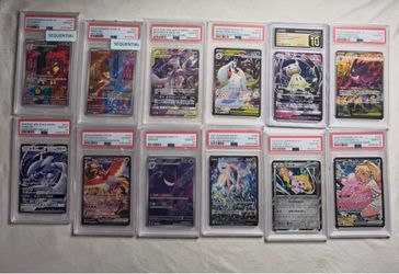 POKÉMON PSA 10  FOR SALE AND TRADE! MESSAGE ME FOR PRICE! TRADING AT 80%