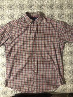 Polo Ralph Lauren Blake Plaid Short Sleeve Button Up Shirt Large