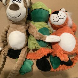 Dog Toy Critter Tugs 3Pcs