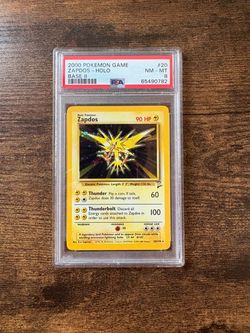Zapdos Base Set 2 - PSA 8 - Pokemon card