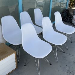 Midcentury Modern Eames Dining Chairs Set
