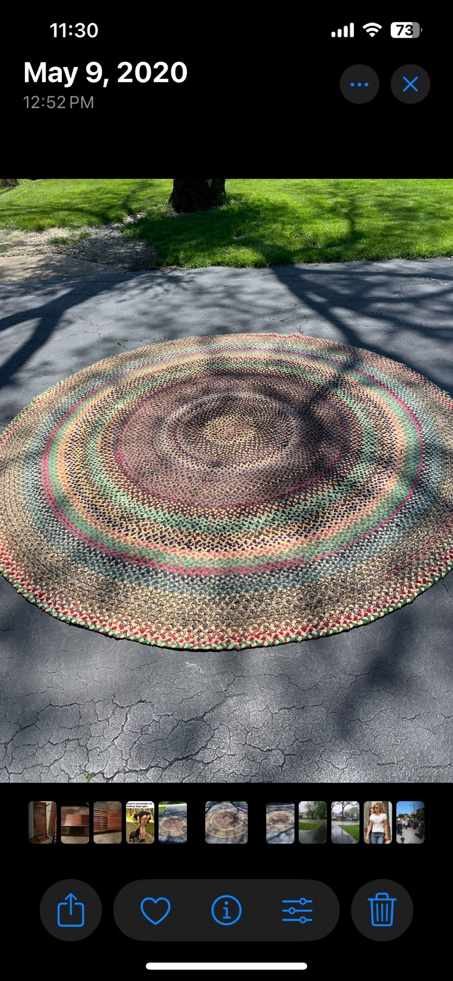 Vintage Braided Rug