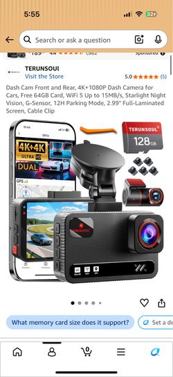 Dash Cam Front and Rear
