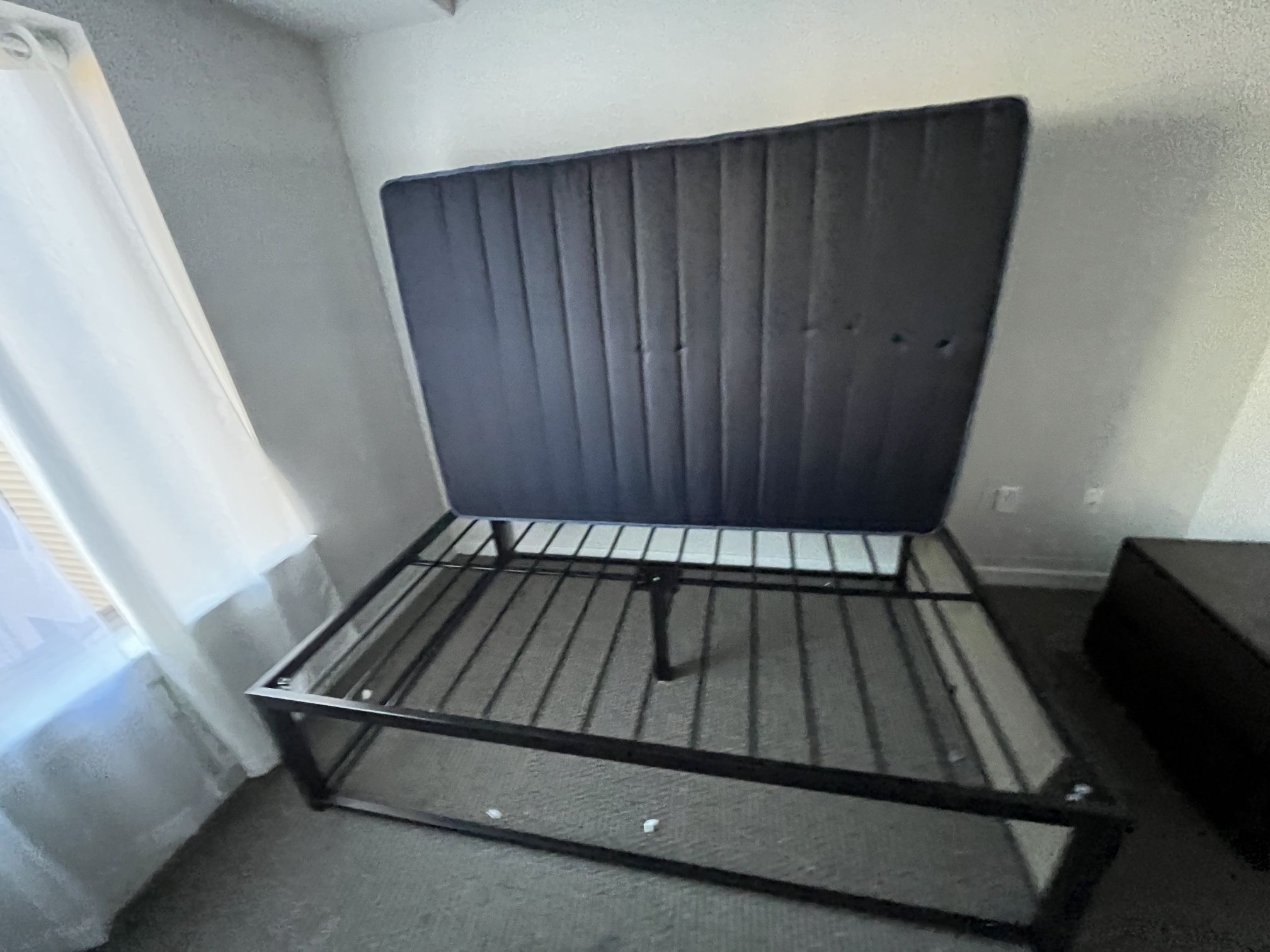 Full Size  Metal Bed Frame No Mattress. 