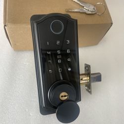 Smart Door Lock with Fingerprint , Keypad, Card, Key and App Control Deadbolt 