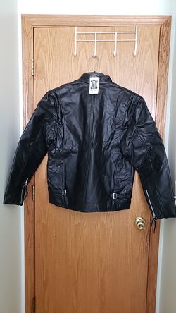 Mens leather jacket size 42