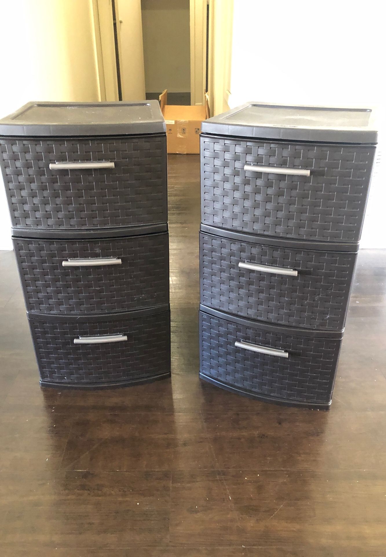 Set of plastic Storage drawers ( price is for both)