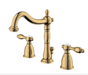 Kingston Brass Widespread Bathroom Faucet – Polished Brass – Open Box