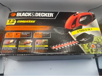 Black & Decker 7.2V Cordless Shear Shrubber Combo Kit 2-in-1