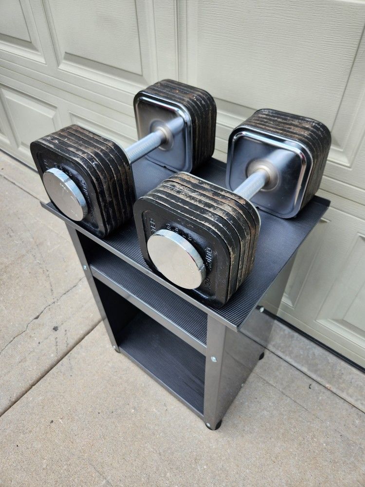 Ironmaster 75 LB Quick-Lock Dumbbell Set and Stand